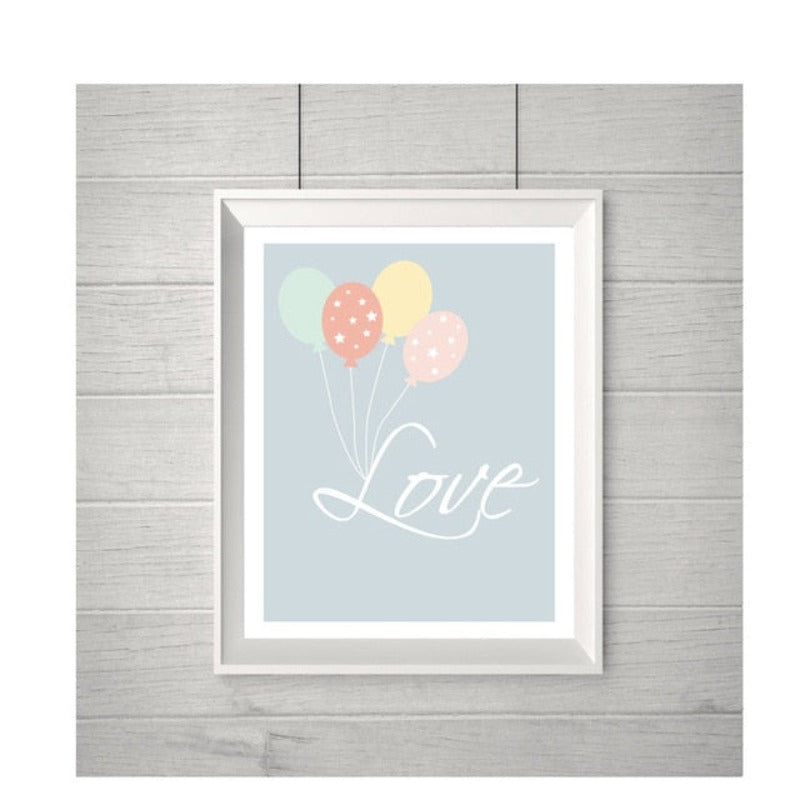 Love Owl - Leinwand Wandkunst Malerei