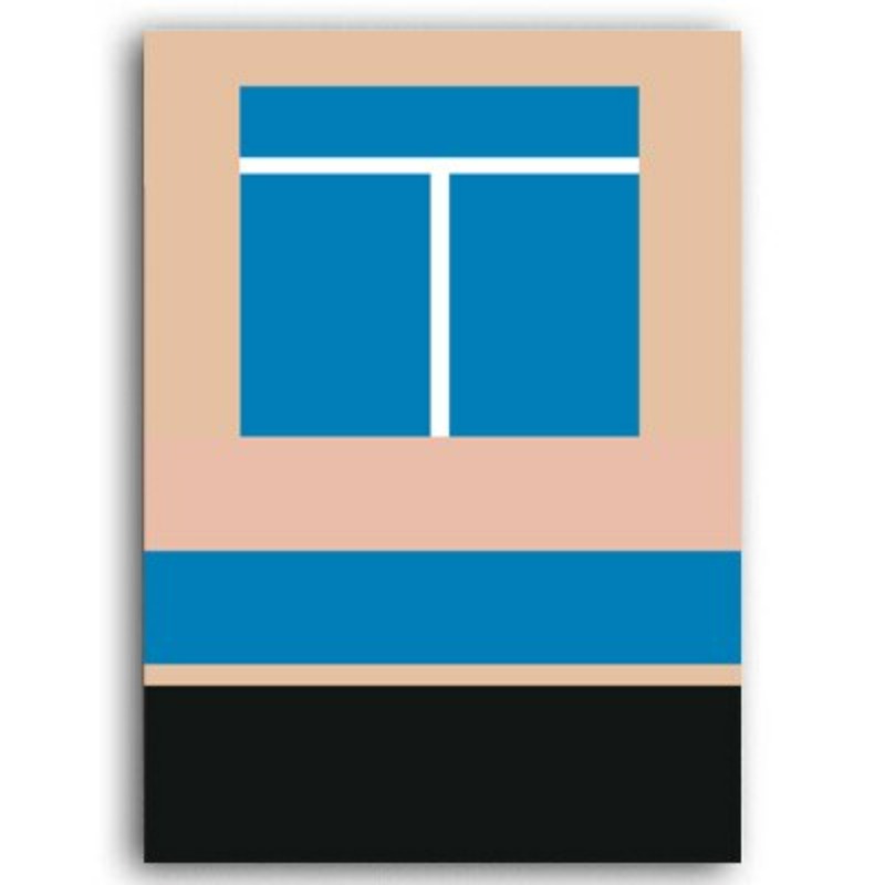 Bunte Dreiecke - Leinwand Wandkunst Gemälde