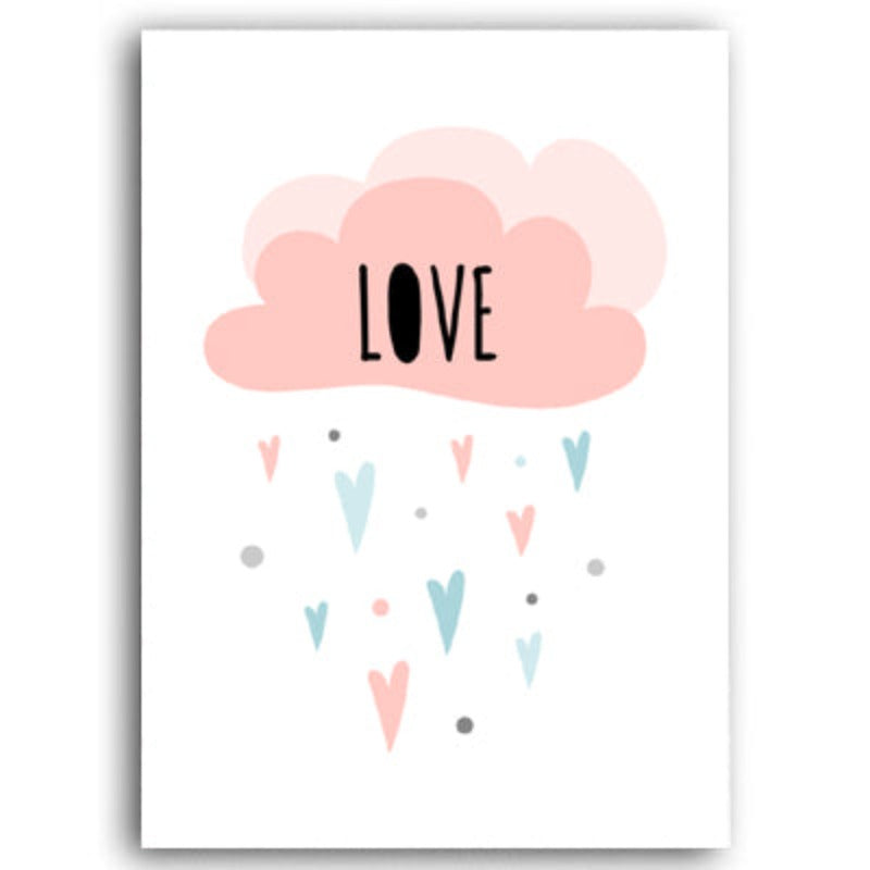 Love Stars - Leinwand Wandkunst Malerei