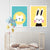 Moderne Leinwandgemälde mit Cartoon-Tieren – Wandkunst auf Leinwand