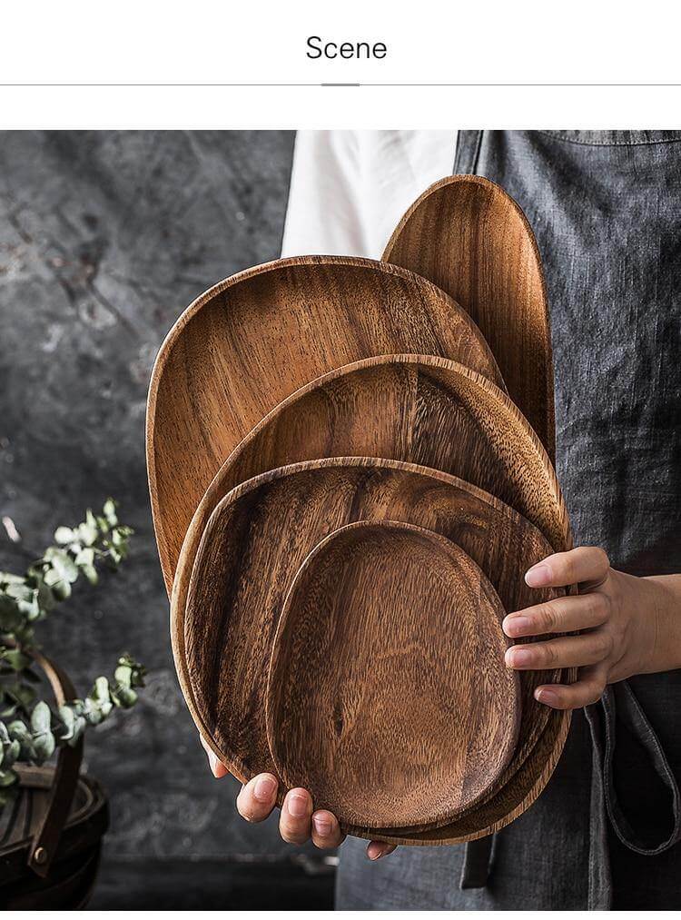 Unregelmäßige natürliche Holzplatten