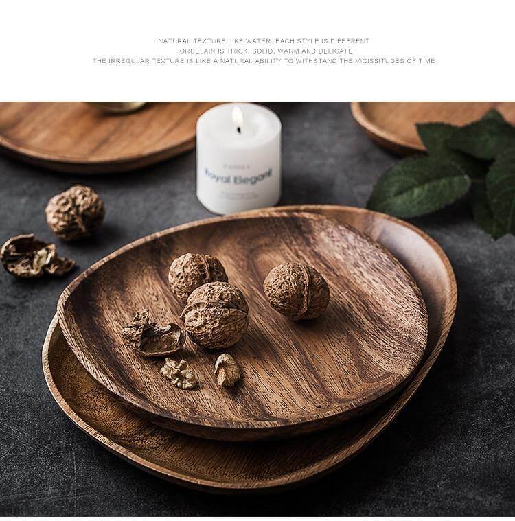 Unregelmäßige natürliche Holzplatten
