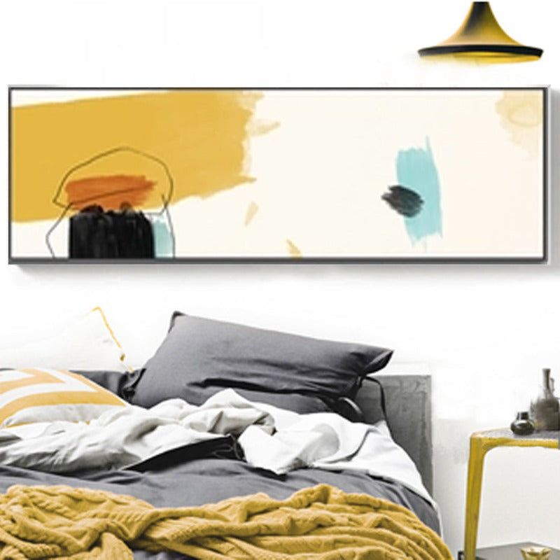 Abstracte Pinselstriche - Leinwand Wandkunst Gemälde