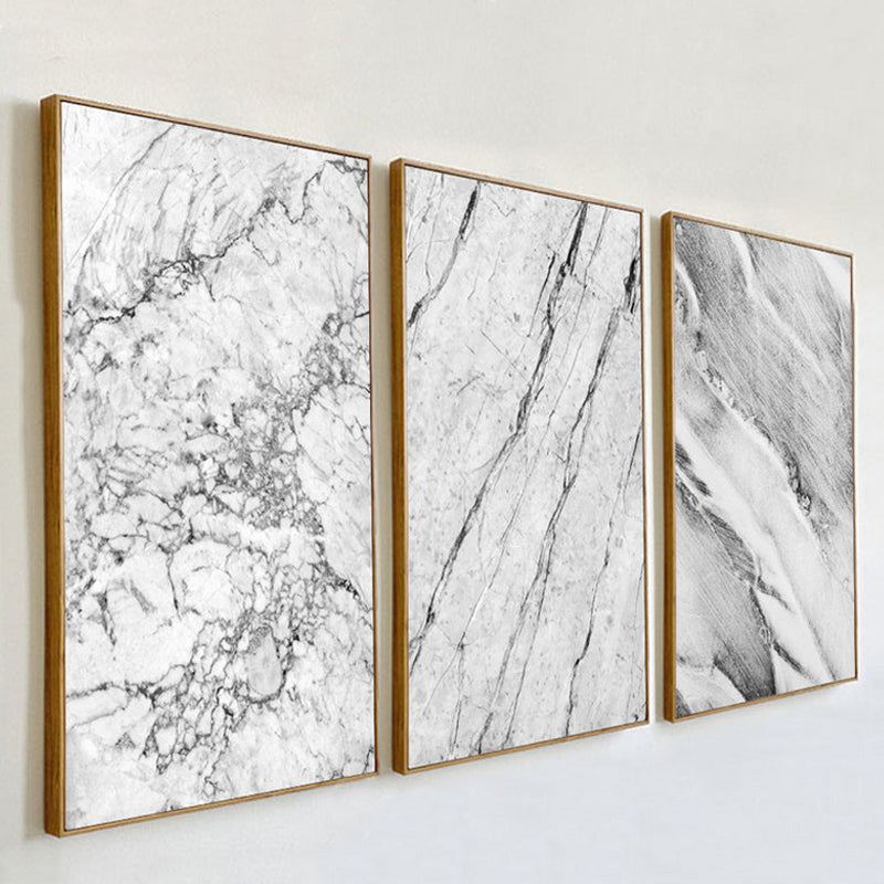 Grauer Marmor - Leinwand Wandkunst Gemälde