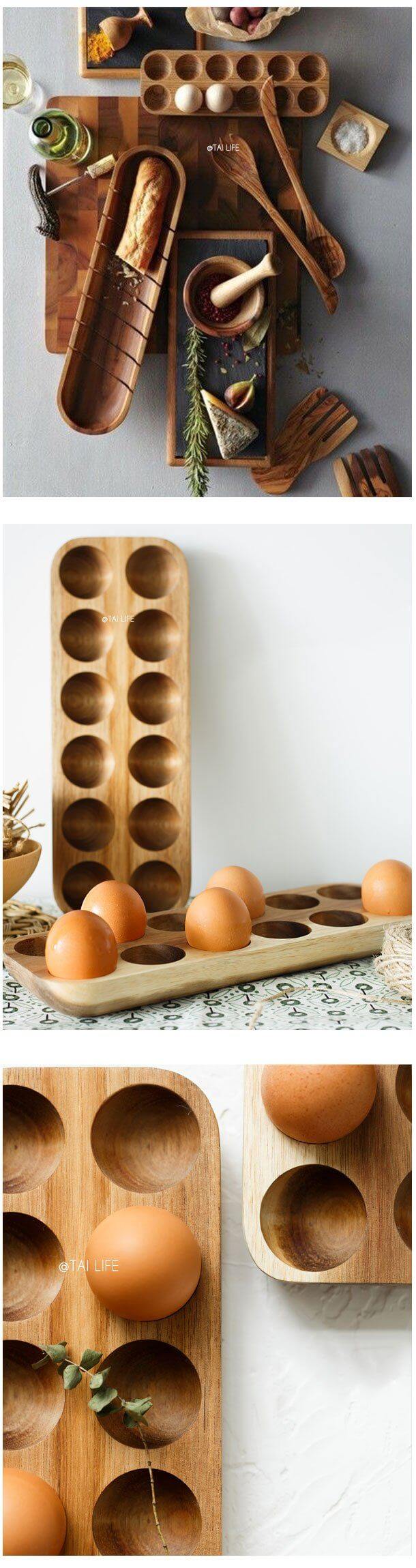 Holz Japanischer Stil Eierlagerbox | Brehn