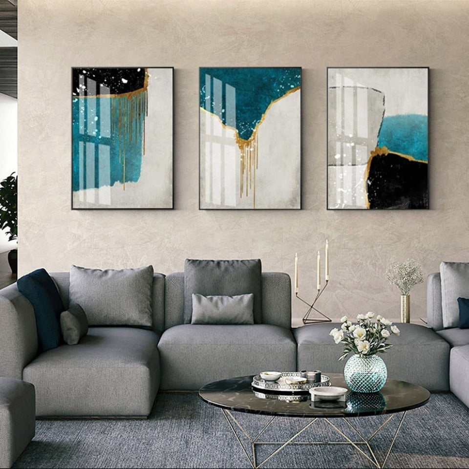 Skandinavisch Blau – Leinwandbild