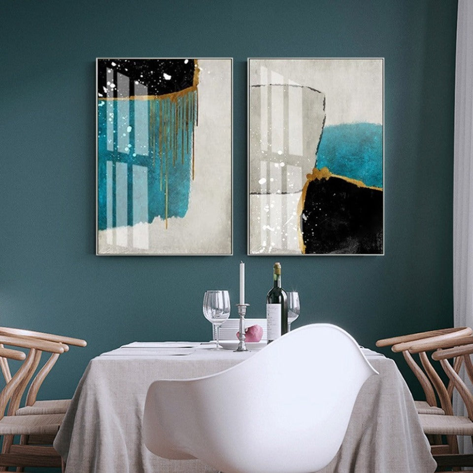Skandinavisch Blau – Leinwandbild