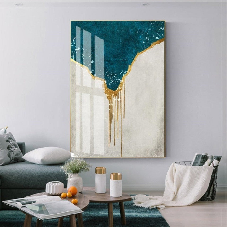 Skandinavisch Blau – Leinwandbild