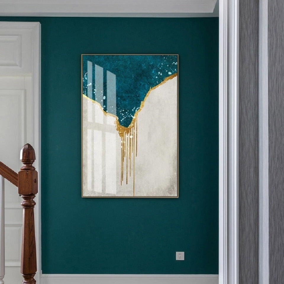 Skandinavisch Blau – Leinwandbild