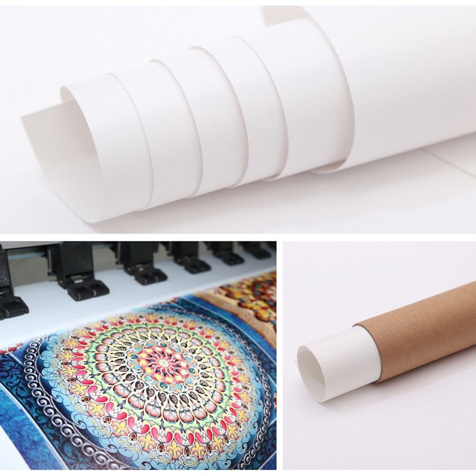 Poster und Druck aus weißem Leder – Leinwandbild