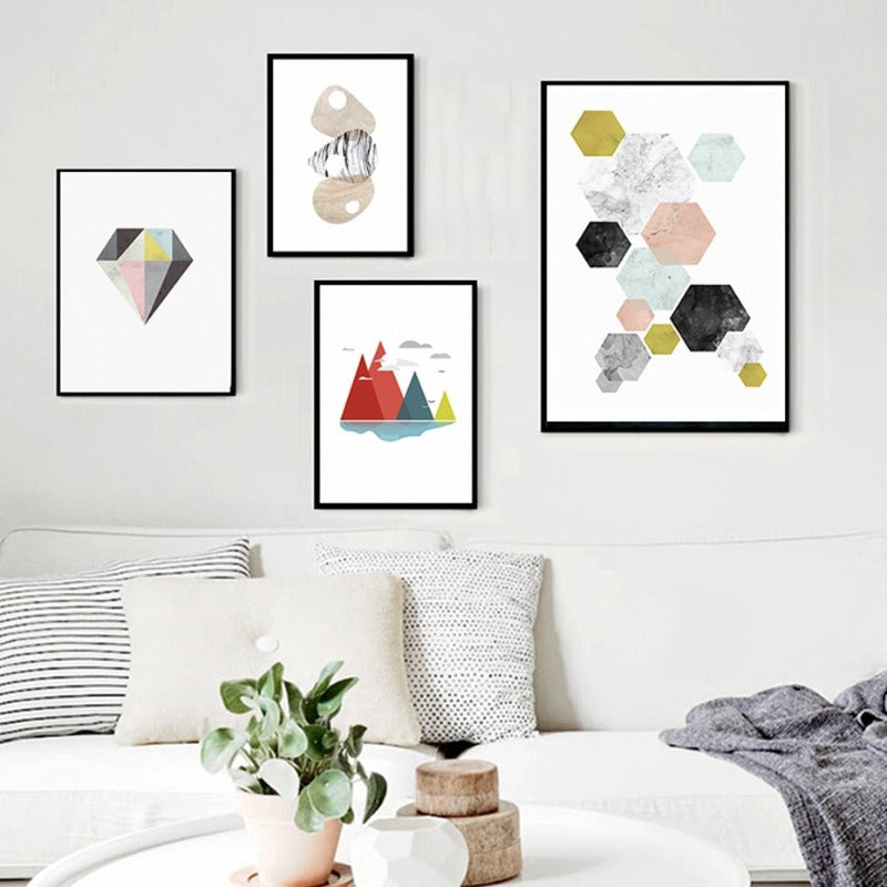 Modernes nordisches Poster – Leinwandbild