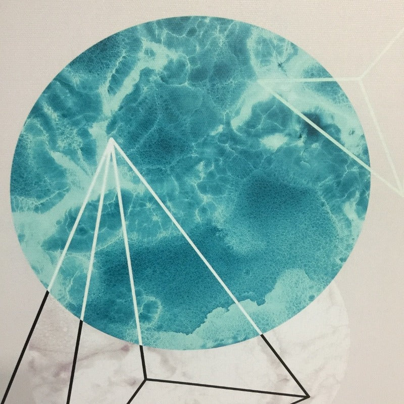Geometrisches Nordisch - Leinwand Wandkunst Gemälde