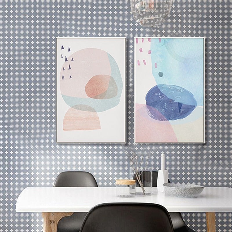Abstract Aquarell Multi Pink Prinzessin - Leinwand Wandkunst Gemälde