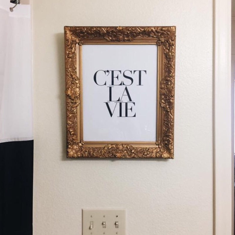 C'est La Vie - Leinwand Wandkunst Gemälde