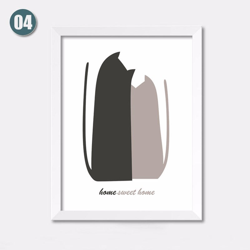 Bären Cartoon Leinwand Ölmalerei - Leinwand Wandkunst Malerei