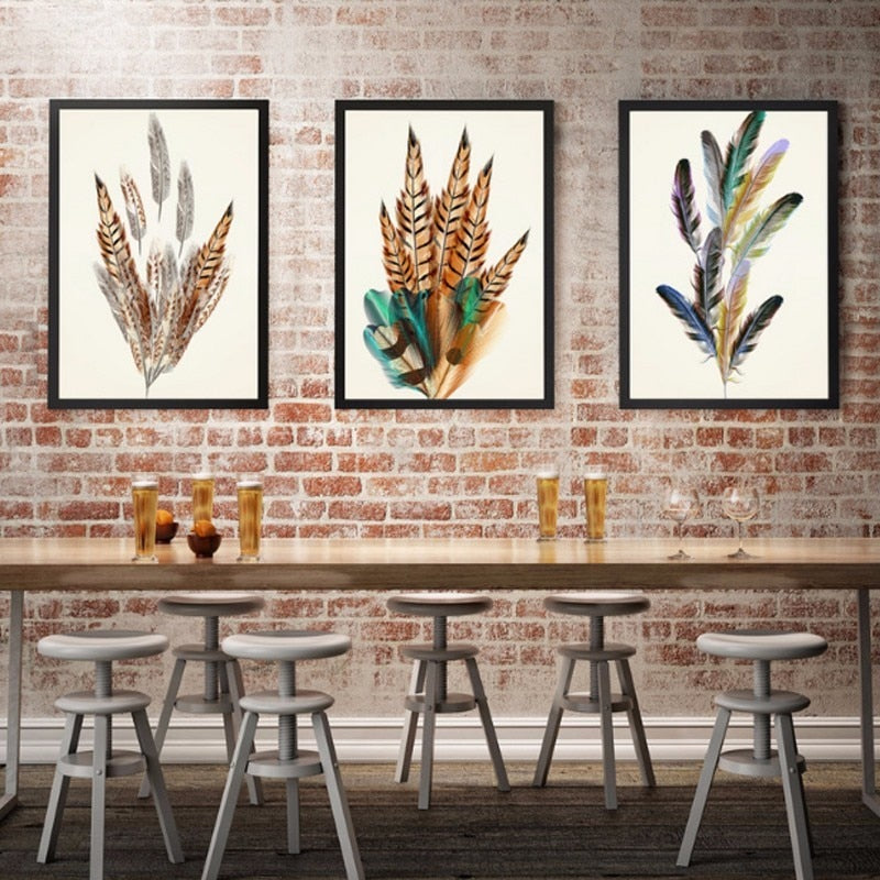 Feather Creative - Leinwand Wandkunst Malerei
