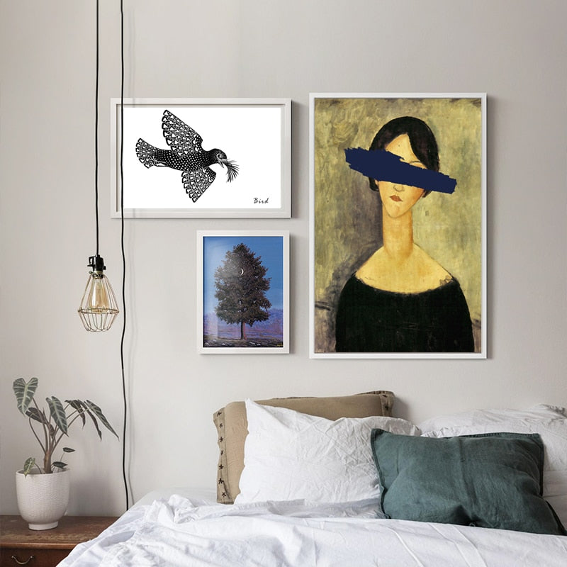 Pop Vintage Frau - Leinwandbild