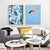Flamingo In Seascape - Leinwand Wandkunst Malerei