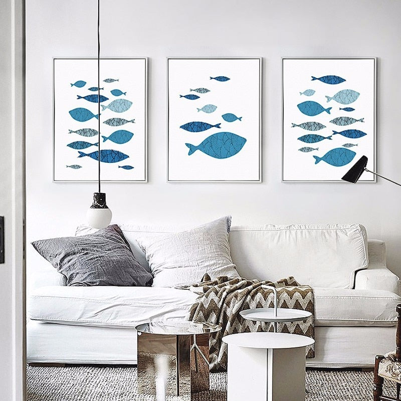 Fisch-Canvas Wandkunst Gemälde