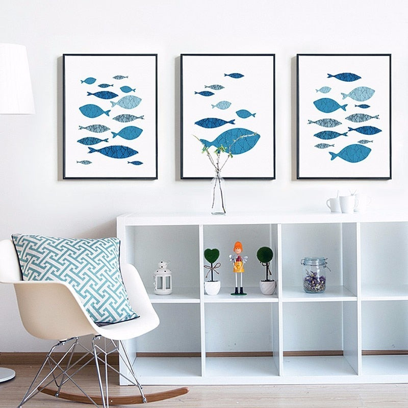 Fisch-Canvas Wandkunst Gemälde
