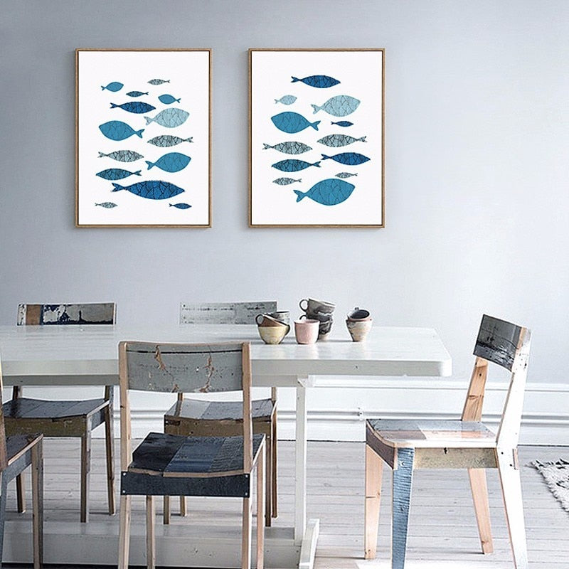 Fisch-Canvas Wandkunst Gemälde