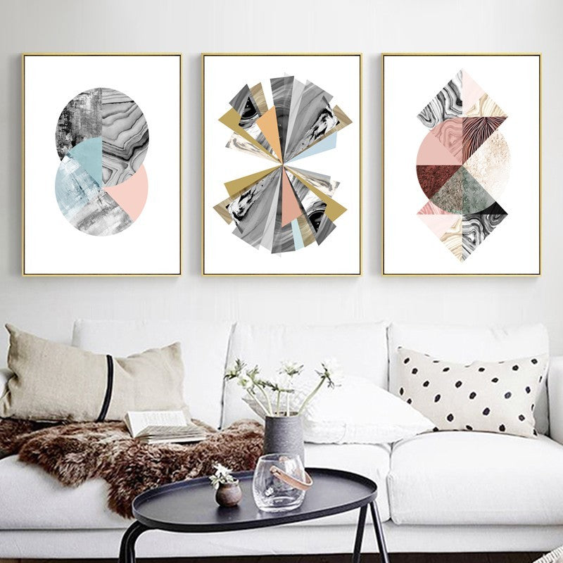 Abstract Aquarell - Leinwand Wandkunst Gemälde