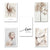 Moderne nordische Blumendrucke „Liebe ist die Antwort“ – Leinwandbild