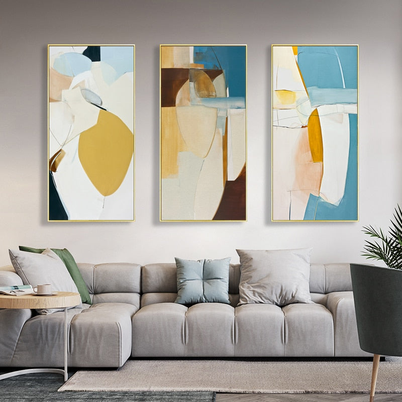 Traum Farb Muster - Leinwand Wandkunst Malerei