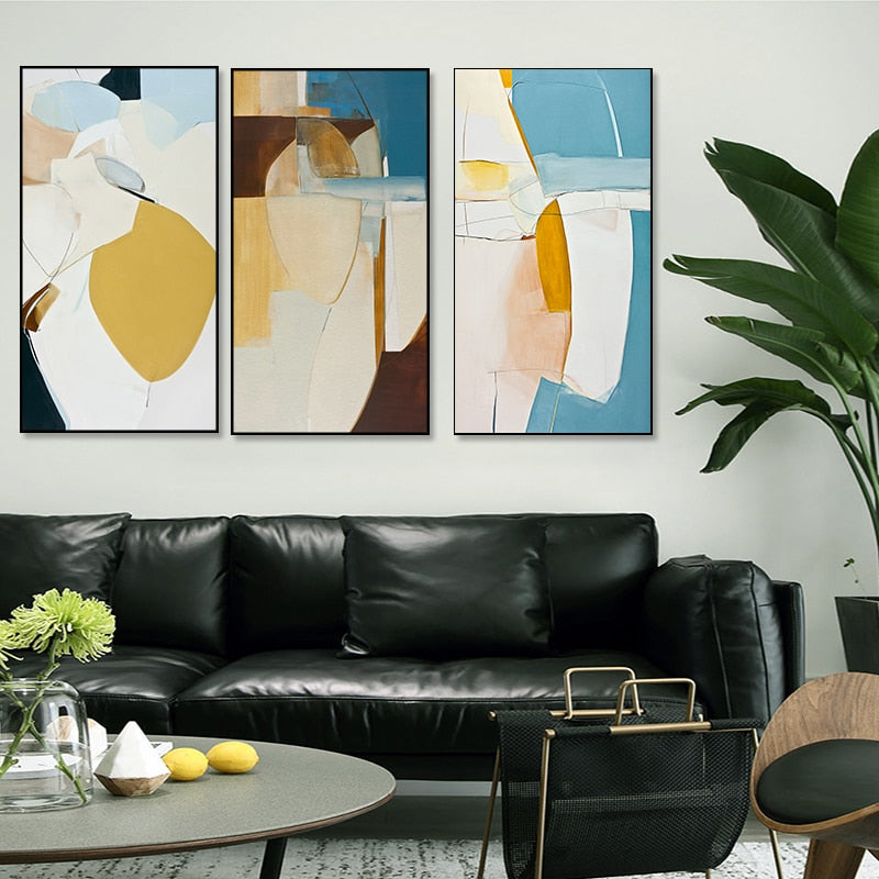 Traum Farb Muster - Leinwand Wandkunst Malerei
