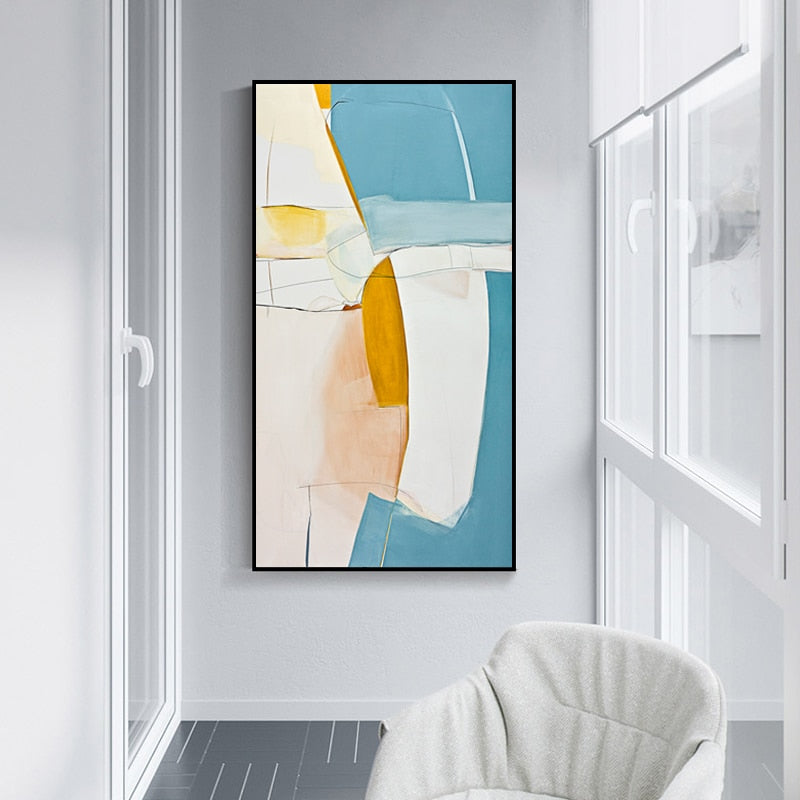 Traum Farb Muster - Leinwand Wandkunst Malerei