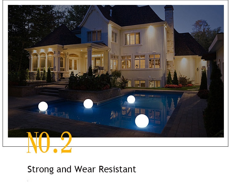 Wasserdichte LED Garten Ball Licht RGB