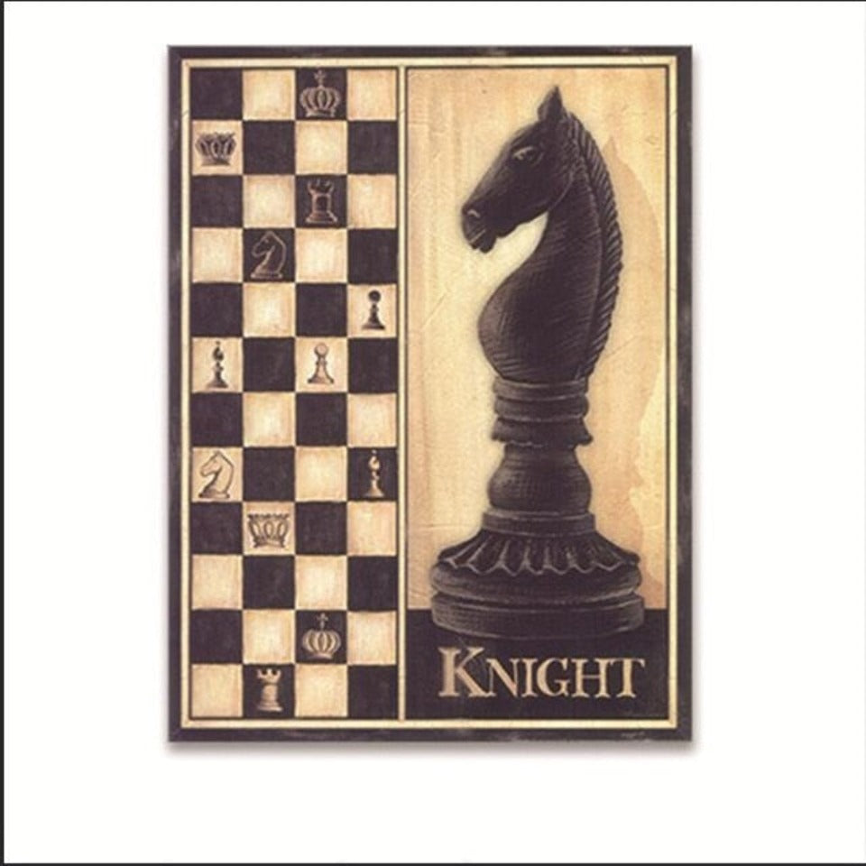 Modern Einfache Schach - Leinwand Wand Kunst Gemälde