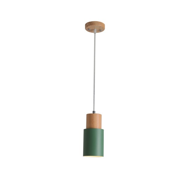 Brehn | Designer Nordisch Holz Sockel Hängelampe