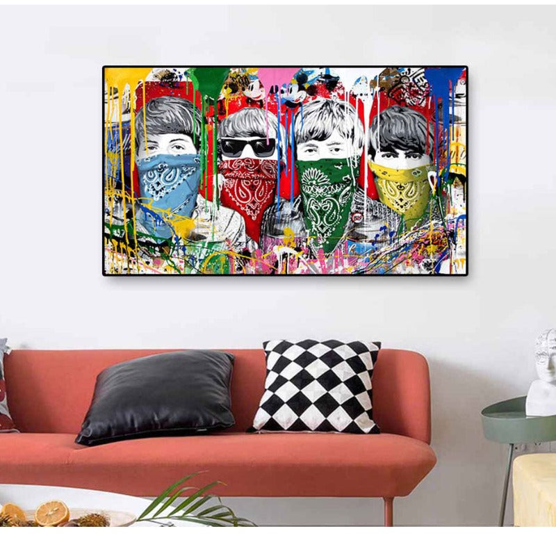Straßengraffiti – Leinwandbild