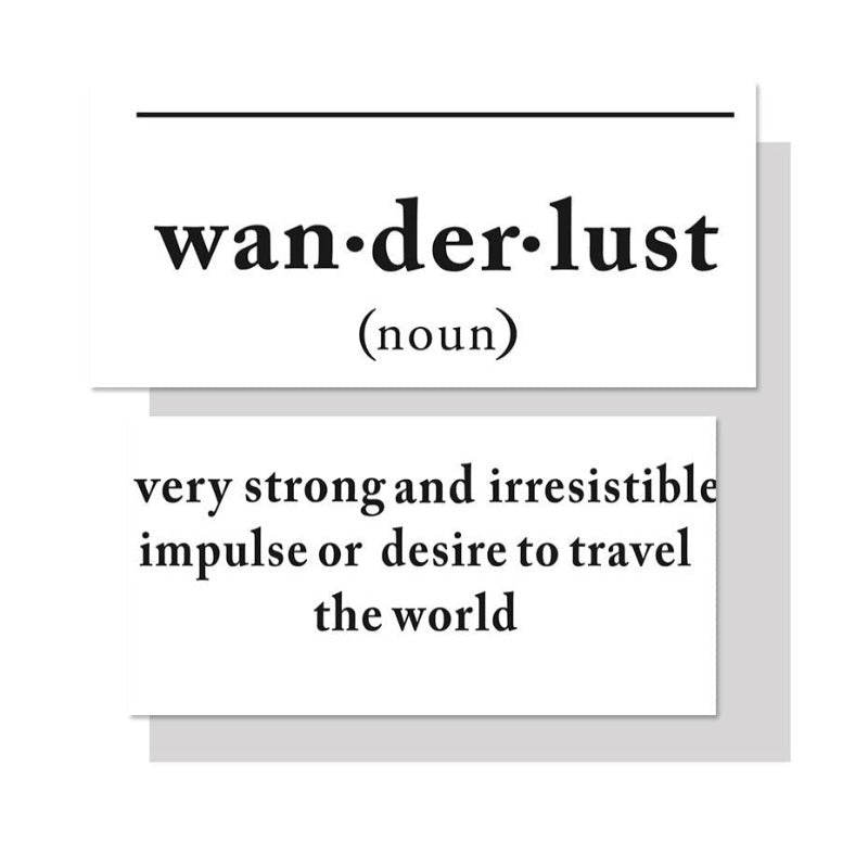 Definition von Wanderlust - Leinwand Wandkunst Gemälde