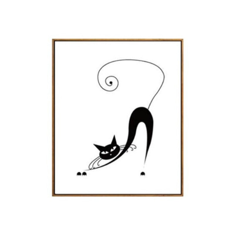 Tanzende Katzen - Leinwand Wandkunst Malerei