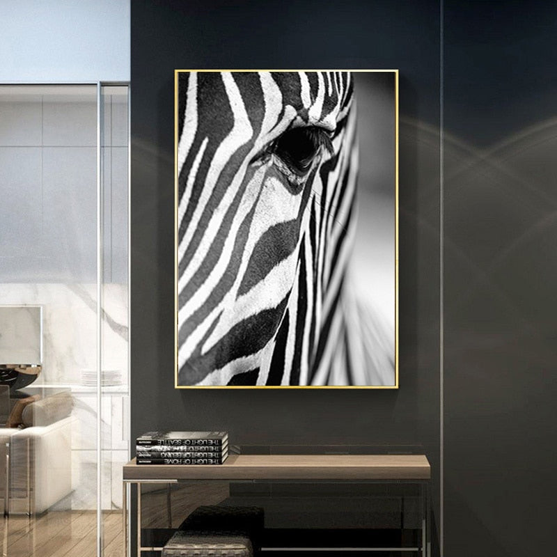 Afrikanischer Zebra - Leinwand Wandkunst Gemälde
