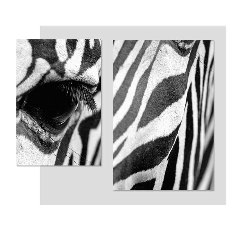 Afrikanischer Zebra - Leinwand Wandkunst Gemälde