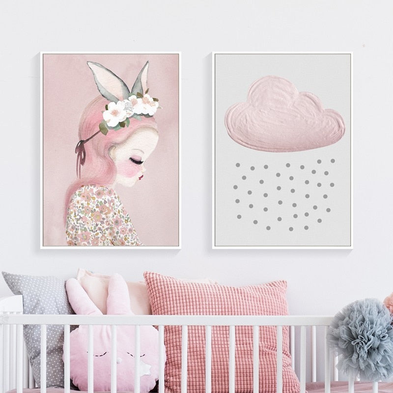 Kleine Prinzessin - Leinwand Wandkunst Malerei