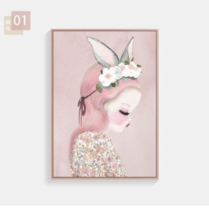 Kleine Prinzessin - Leinwand Wandkunst Malerei