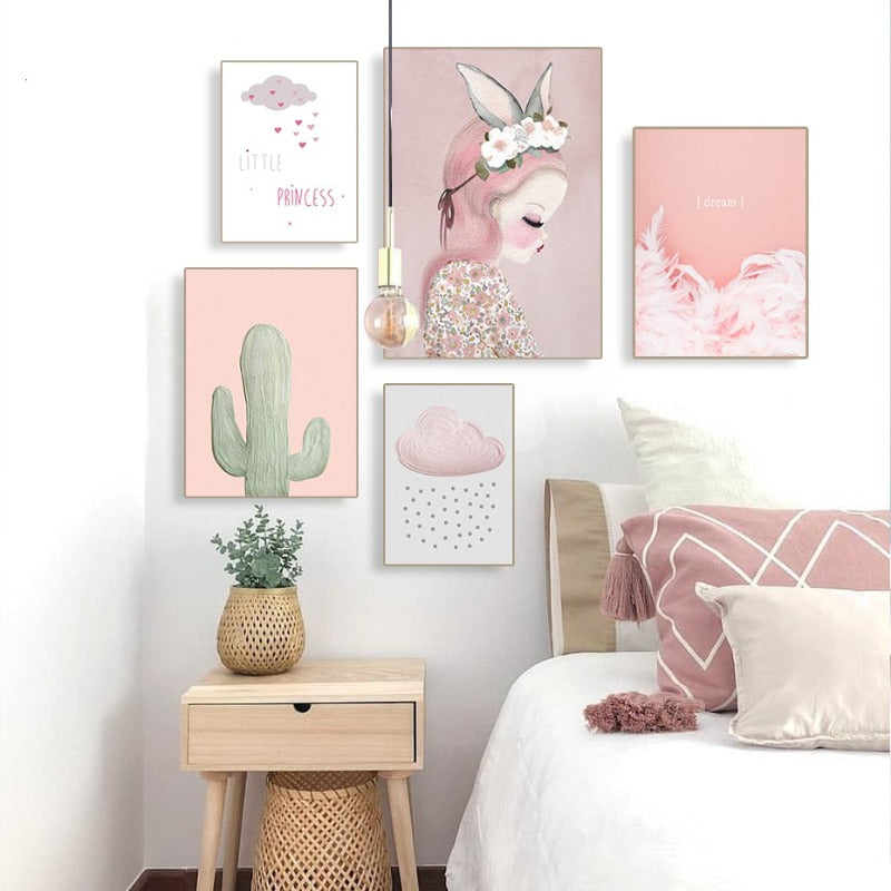 Kleine Prinzessin - Leinwand Wandkunst Malerei