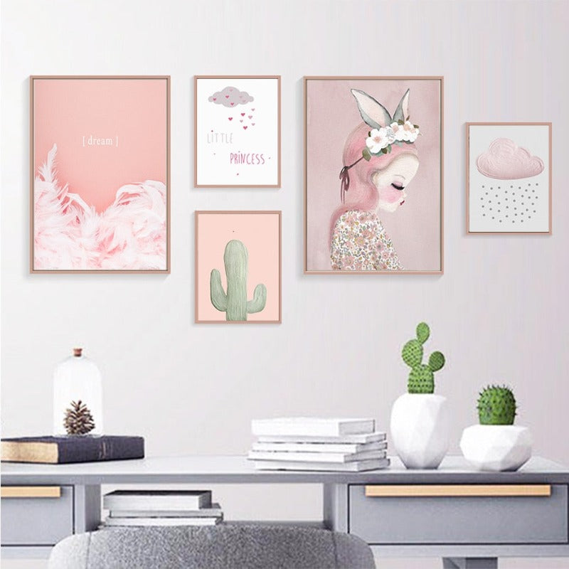 Kleine Prinzessin - Leinwand Wandkunst Malerei