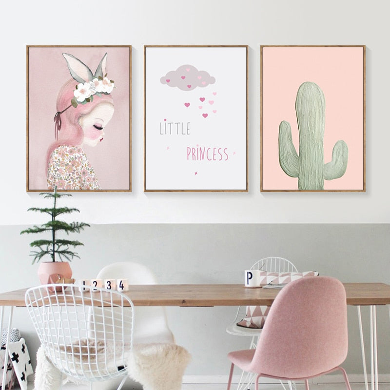 Kleine Prinzessin - Leinwand Wandkunst Malerei
