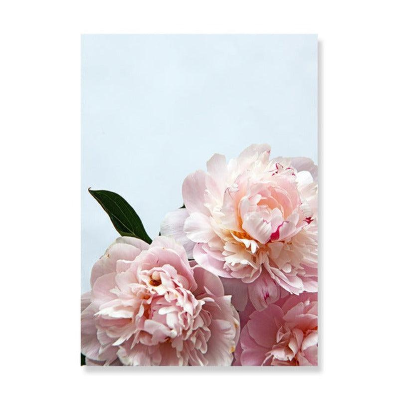 Pink Peony Floral Ja Du Kannst Zitate - Leinwand Wandkunst Gemälde
