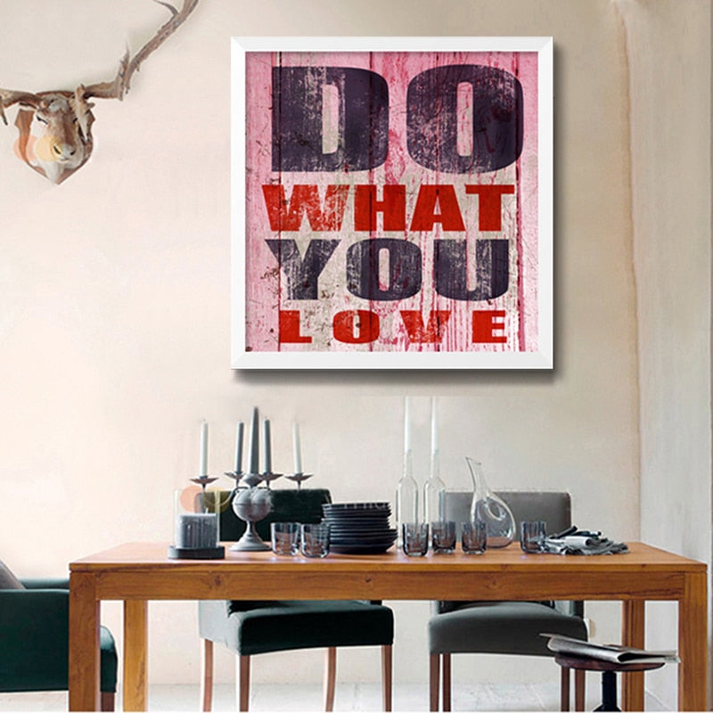 Inspirierende Vintage-Zitate – Leinwandbild