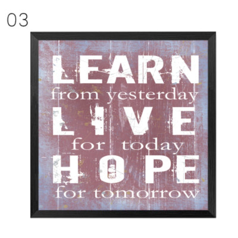 Inspirierende Vintage-Zitate – Leinwandbild