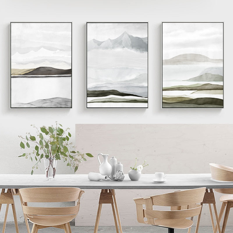 Bring Mountains Home - Leinwand Wandkunst Gemälde