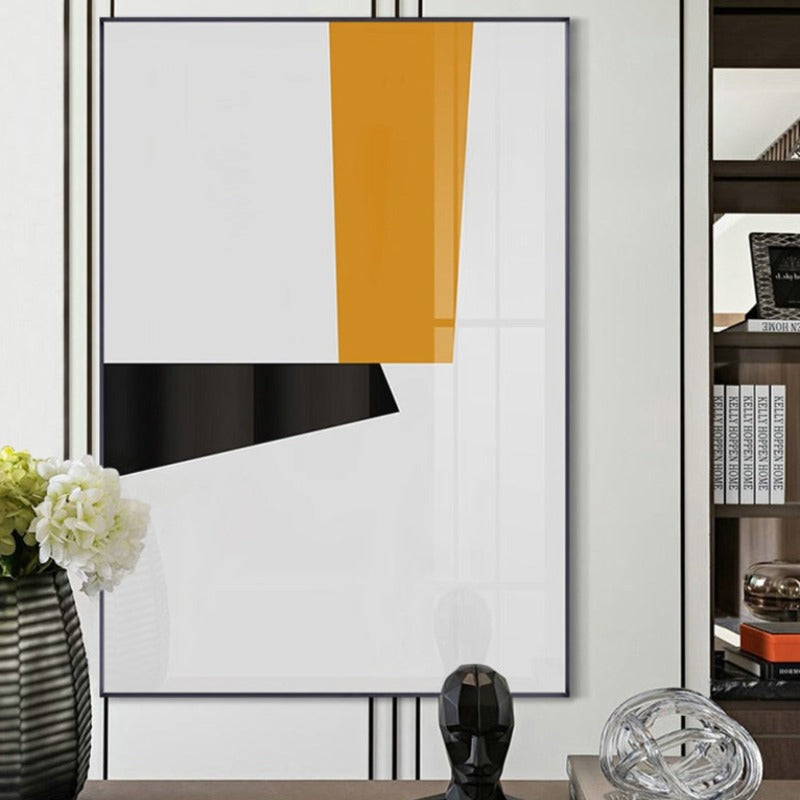 Minimalistische abstrakte Wandkunst Galerie Skandinavien - Leinwand Wandbild Malerei