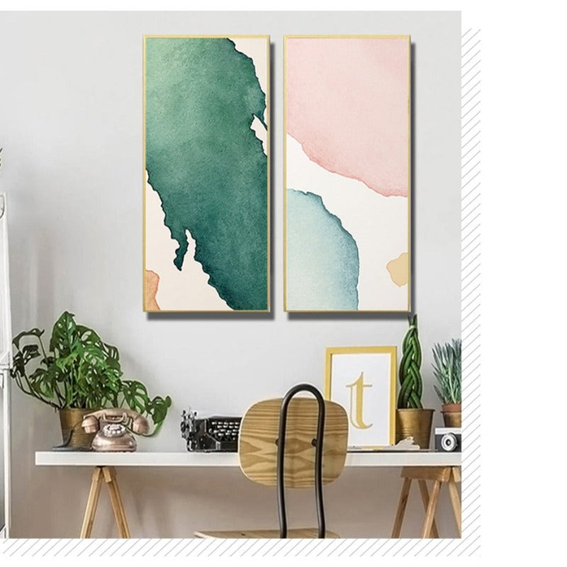 Abstraktes Aquarell – Leinwandbild