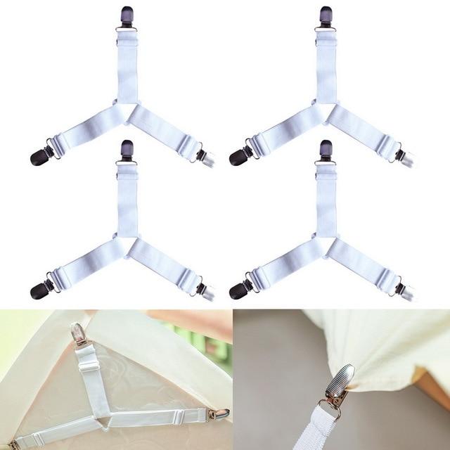 HoldTight - 4 Stück elastische Bettlakenspanner | Brehn